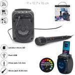 CMP HT2137 Bezdrôtový karaoke reproduktor s mikrofónom a LED podsvietením