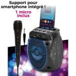CMP HT2137 Bezdrôtový karaoke reproduktor s mikrofónom a LED podsvietením