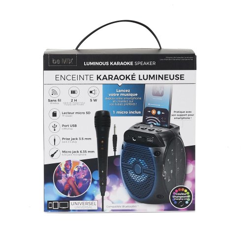 CMP HT2137 Bezdrôtový karaoke reproduktor s mikrofónom a LED podsvietením