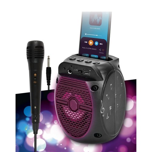 CMP HT2137 Bezdrôtový karaoke reproduktor s mikrofónom a LED podsvietením
