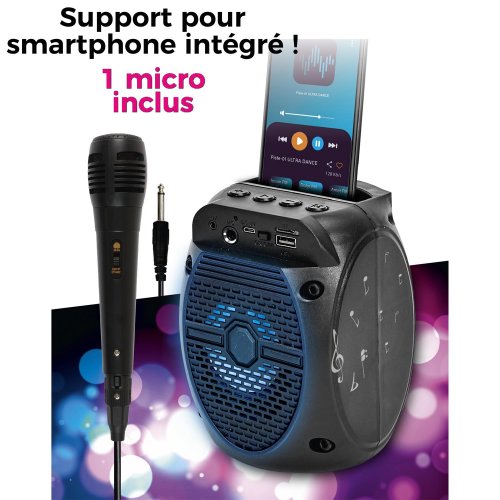 CMP HT2137 Bezdrôtový karaoke reproduktor s mikrofónom a LED podsvietením