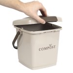 CMP ME0021 Kuchyňský koš na bioodpad s vyjímatelnou vložkou 8 L, béžový