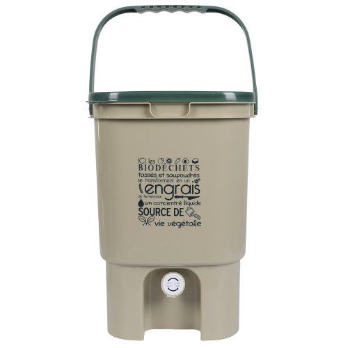CMP ME0022 Kompostér do kuchyně s kohoutkem 19 l, béžový