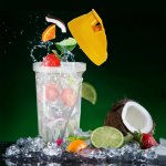 CMP KA4792 Přenosný smoothie mixér manuální 450 ml, žlutý