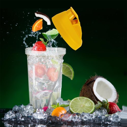 CMP KA4792 Přenosný smoothie mixér manuální 450 ml, žlutý