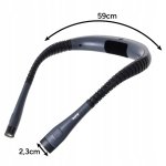 Izoxis 25675 LED lampa na čtení za krk černá