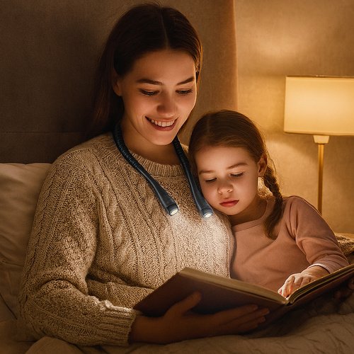 Izoxis 25675 LED lampa na čtení za krk černá