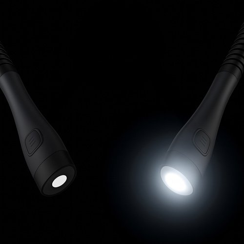 Izoxis 25675 LED lampa na čtení za krk černá