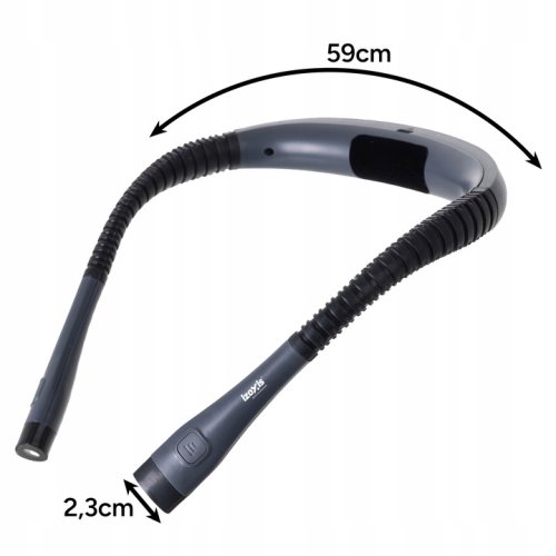 Izoxis 25675 LED lampa na čtení za krk černá