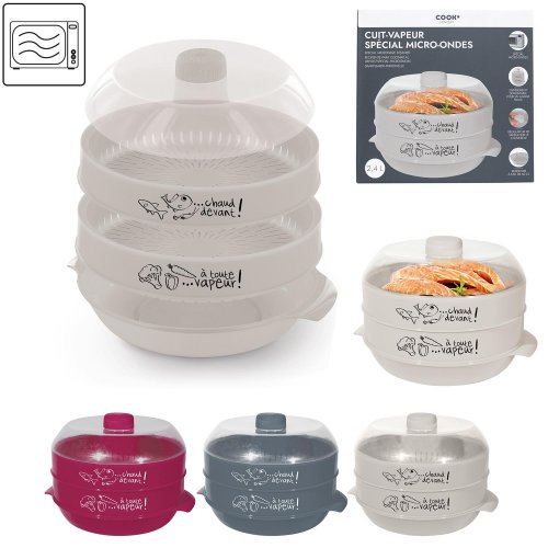 CMP KC2155 Napařovač do mikrovlnné trouby 2,4 L, bílý
