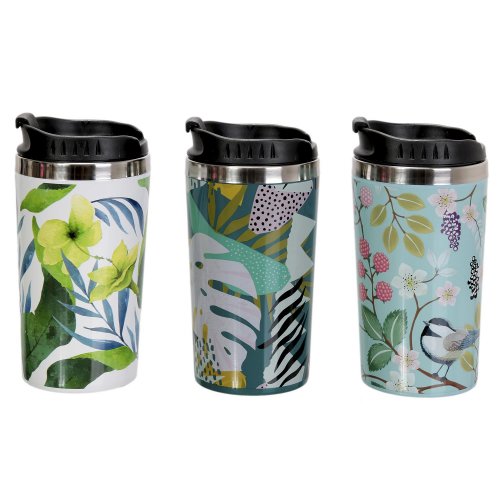 CMP KA4651 Designový termohrnek s dvojitou stěnou 350 ml, lesní ptáček