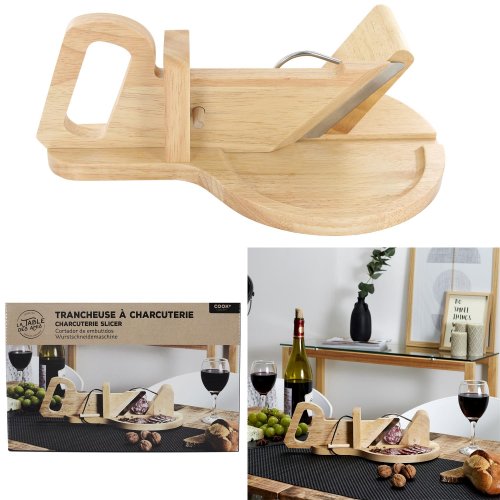 CMP KD3213 Kráječ na uzeniny a sýry dřevěný
