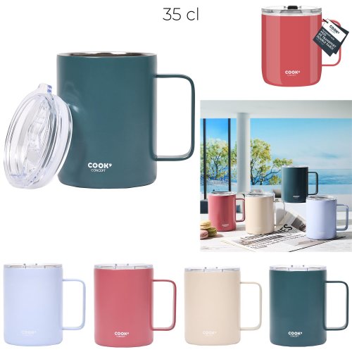 CMP KA0616 Termohrnek s víčkem 350 ml, petrolejový