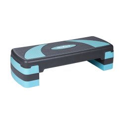 Rebel RBA-3225 Aerobní step platforma 78 cm, nastavitelná výška, šedo-modrá