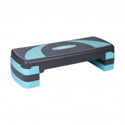 Rebel RBA-3225 Aerobní step platforma 78 cm, nastavitelná výška, šedo-modrá