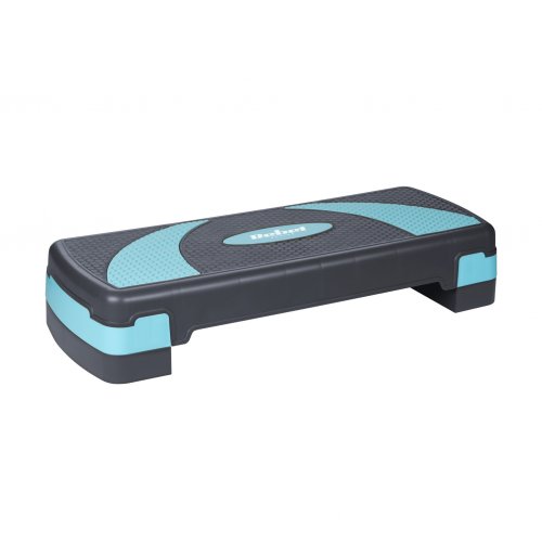 Rebel RBA-3225 Aerobní step platforma 78 cm, nastavitelná výška, šedo-modrá