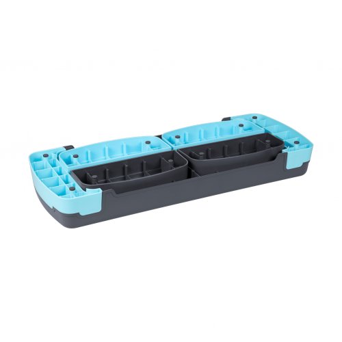 Rebel RBA-3225 Aerobní step platforma 78 cm, nastavitelná výška, šedo-modrá