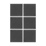 Rebel RBA-3153 Tréningová podložka z peny EVA, 180 x 120 cm, 6 ks, čierna