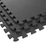 Rebel RBA-3153 Tréningová podložka z peny EVA, 180 x 120 cm, 6 ks, čierna