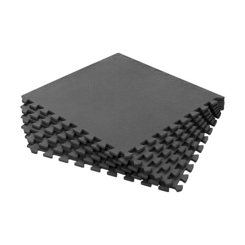 Rebel RBA-3153 Tréningová podložka z peny EVA, 180 x 120 cm, 6 ks, čierna