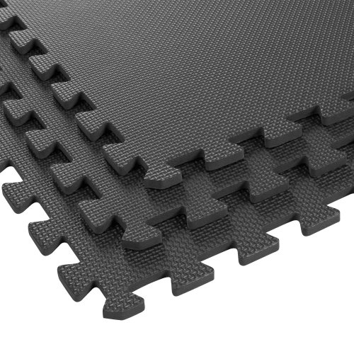 Rebel RBA-3153 Tréningová podložka z peny EVA, 180 x 120 cm, 6 ks, čierna