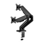 Cabletech UCH0208-2 Držák Dual na 2 monitory, úhlopříčka 17" až 32", černá