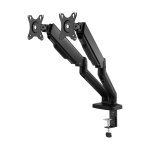 Cabletech UCH0208-2 Držák Dual na 2 monitory, úhlopříčka 17" až 32", černá