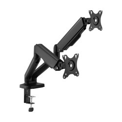 Cabletech UCH0208-2 Duálny držiak pre 2 monitory, uhlopriečka 17" až 32", čierny