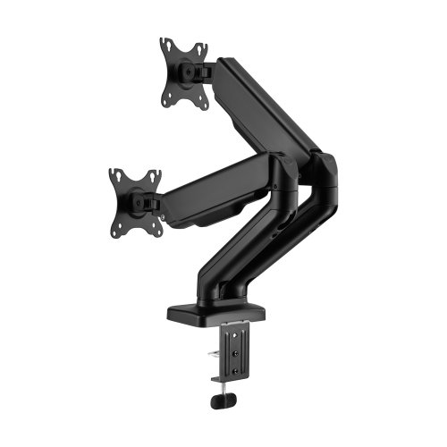 Cabletech UCH0208-2 Držák Dual na 2 monitory, úhlopříčka 17" až 32", černá