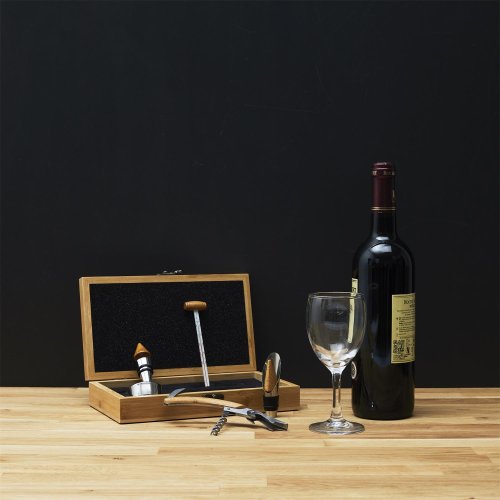 CMP KV7391 Dárková sada na víno „Millésime Meilleur Papa“