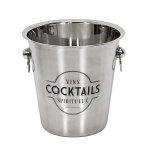 CMP KV7014 Nerezový chladicí kbelík na láhve s potiskem