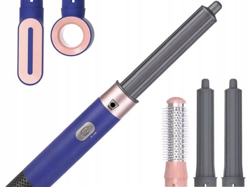 Verk 24600 Multifunkční vysoušeč vlasů s nástavci 5 v 1, šedorůžový