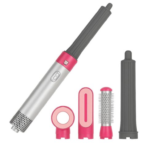 Verk 24600 Multifunkční vysoušeč vlasů s nástavci 5 v 1, šedorůžový