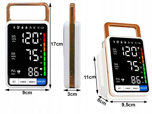 Verk 27517 Digitálny tlakomer na rameno, 0-299 mmHg, biely
