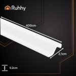 Ruhhy 26271 Samolepiace tesnenia na okná a dvere 400 x 2,1 cm, biele