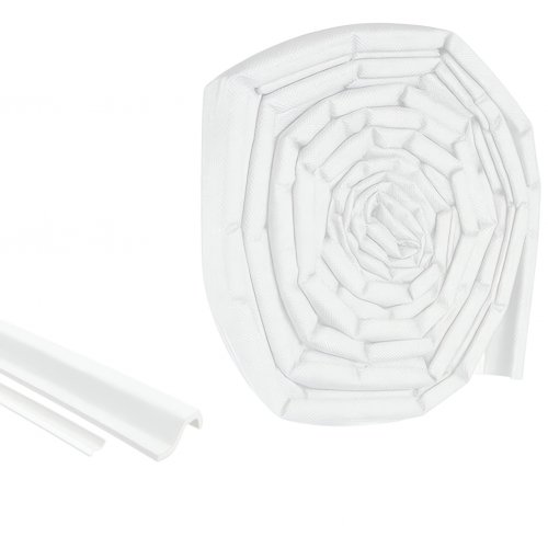 Ruhhy 26271 Samolepiace tesnenia na okná a dvere 400 x 2,1 cm, biele