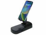 Verk 04132 Držiak na telefón s funkciou reproduktora Bluetooth a powerbanky, čierny
