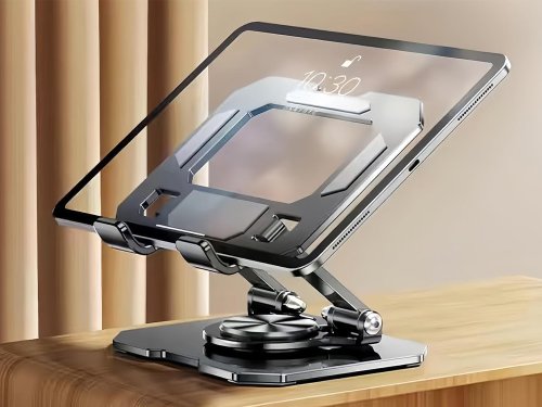 Verk 04134 Skládací kovový držák na tablet – univerzální, otočný, 4–16"