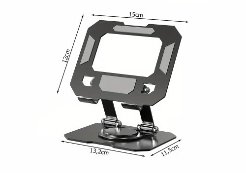 Verk 04134 Skládací kovový držák na tablet – univerzální, otočný, 4–16"