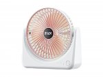Verk 16037 Bezdrôtový ventilátor USB, 3 rýchlosti, 19 cm, ružový