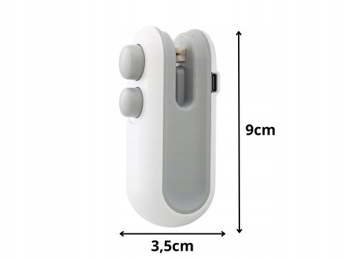 Verk 24545 Ruční mini svářečka na fólie s magnetem, USB, 2 v 1
