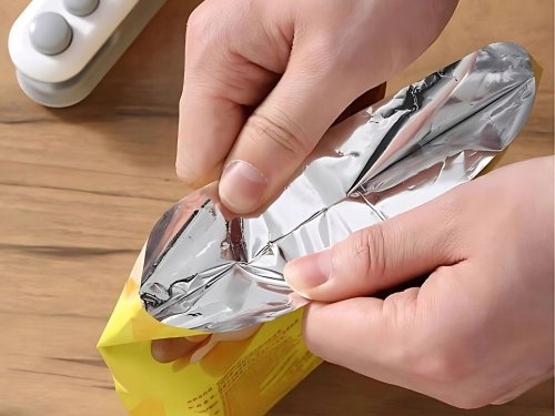 Verk 24545 Ruční mini svářečka na fólie s magnetem, USB, 2 v 1