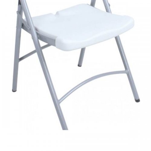 GT O9B Skládací plastová židle bílá