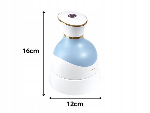 Verk 24602 Elektrický 3D masážní přístroj na hlavu, USB, 4 hlavice, modrý