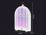 Verk 24604 Elektrický lapač hmyzu s UV světlem, závěsný, 2 režimy, USB, černý