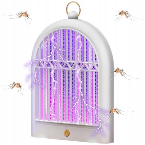 Verk 24604 Elektrický lapač hmyzu s UV světlem, závěsný, 2 režimy, USB, černý