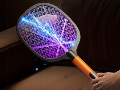 Verk 24612 Elektrická plácačka na muchy s UV svetlom, 3 W, čierna
