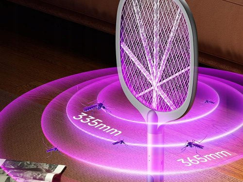 Verk 24612 Elektrická plácačka na muchy s UV svetlom, 3 W, čierna