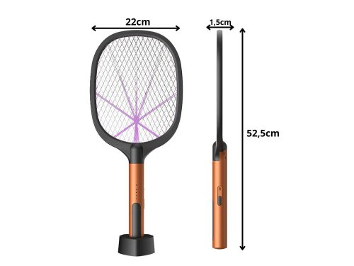 Verk 24612 Elektrická plácačka na muchy s UV svetlom, 3 W, čierna
