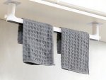 Verk 27476 Samolepicí držák na ručníky 48 cm, bíločerný